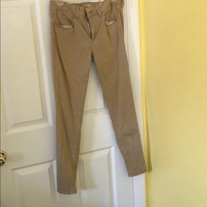 AE Khaki jeggings